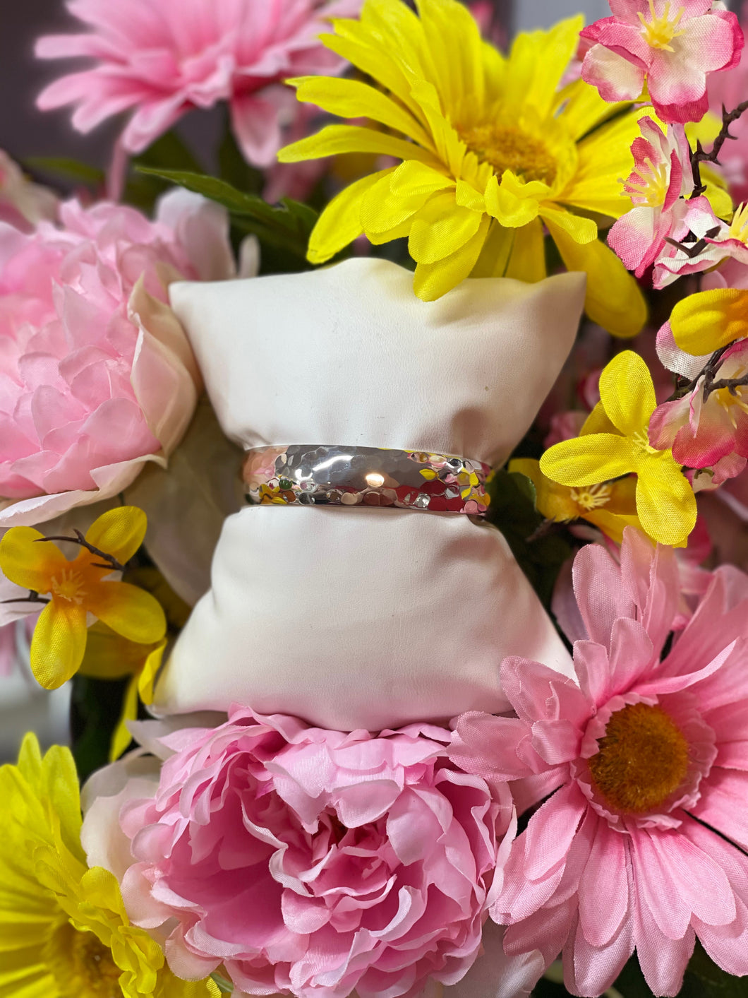 Sterling Silver Hammered Bangle Bracelet