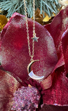 Crescent Moon and Star Necklace