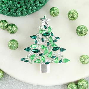 Seasonal Christmas Jewel Tree Pin/Pendant