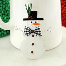 Rustic Snowman Pin/Pendant