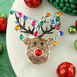 Whimsical Reindeer Holiday Pin/Pendant